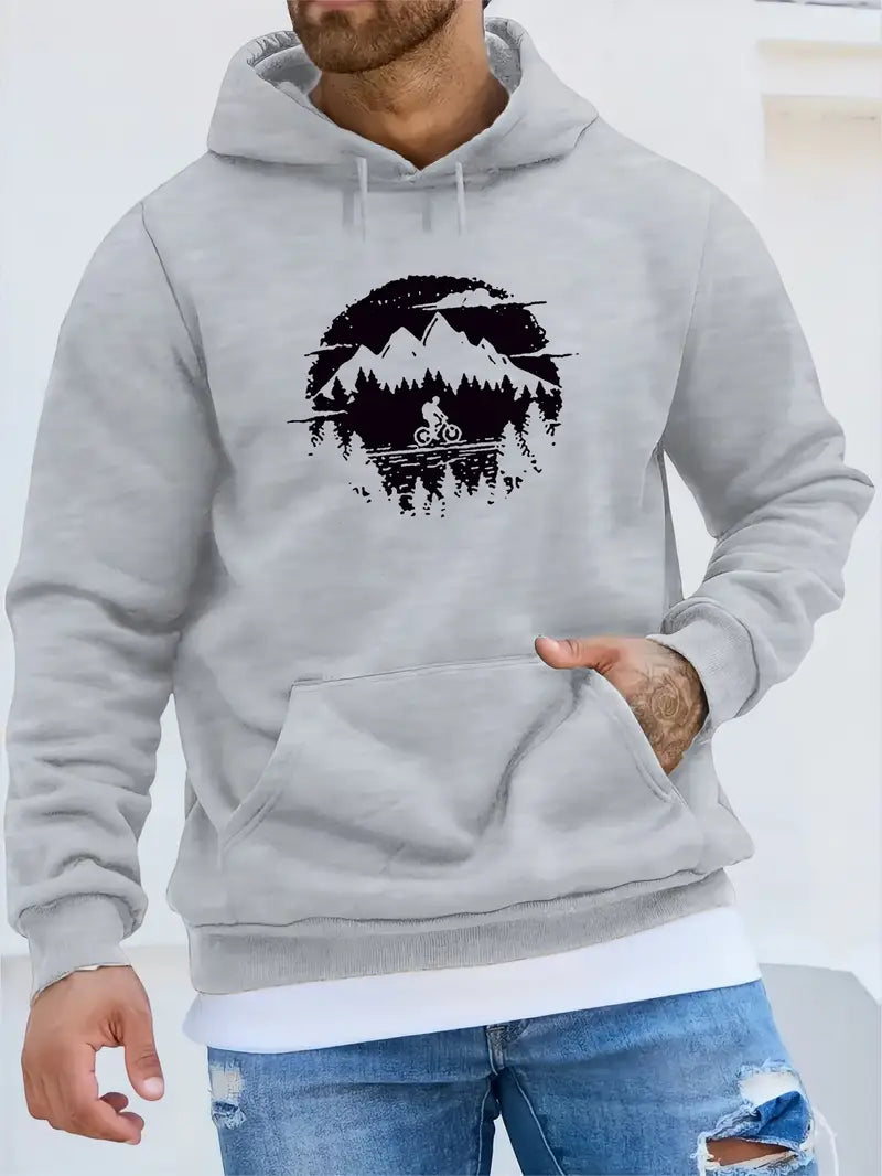 Cooler Biker-Hoodie Herren Streetwear Design