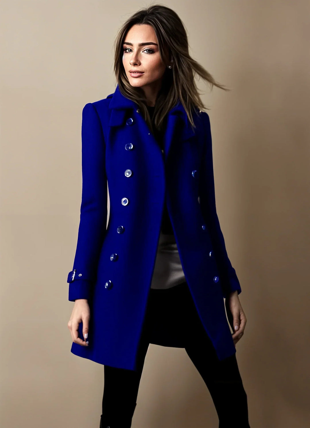 Elegante Damenwinterjacke Trenchcoat Stil