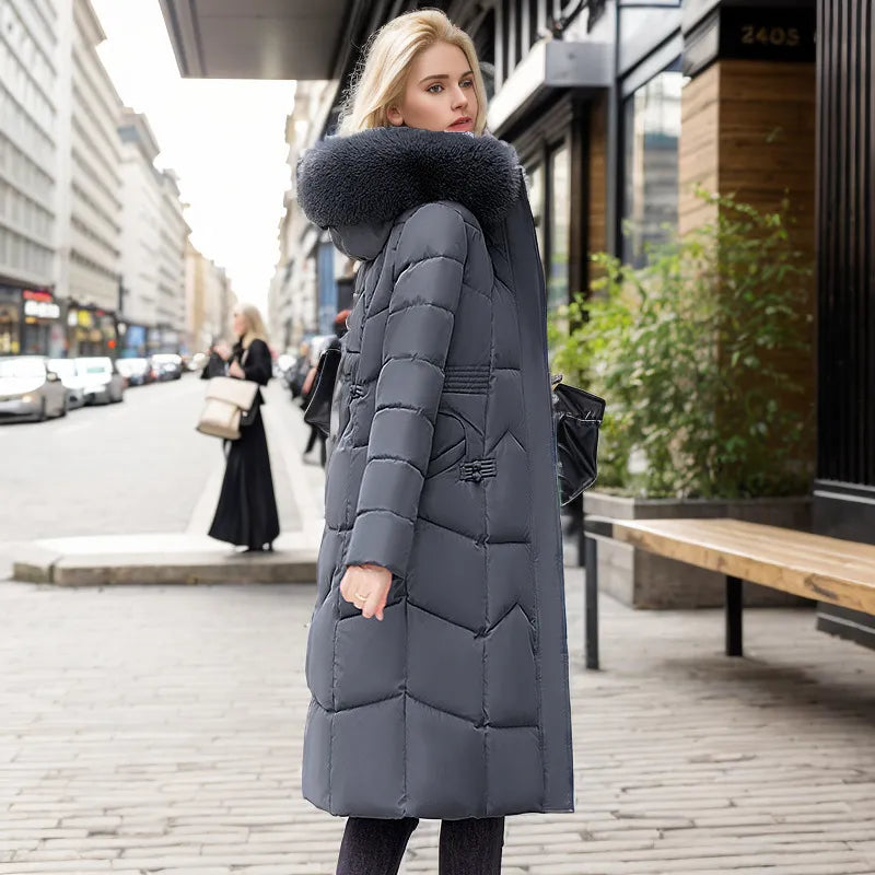 Elegante Winterjacke Lang Damen