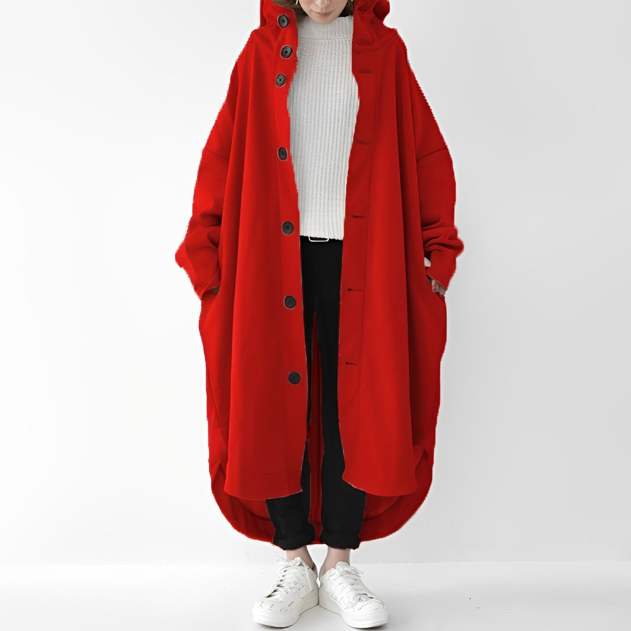 Praktischer Damen-Trenchcoat Lang