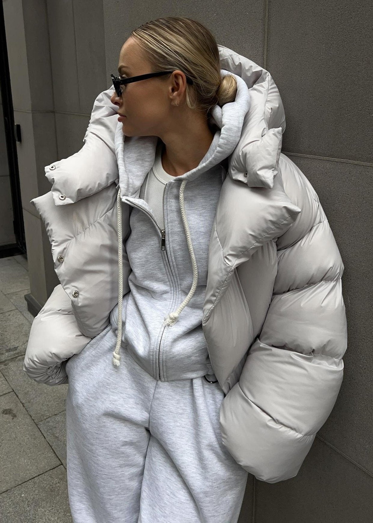 Übergroße Pufferjacke Damen Oversized - IdealeKleiden