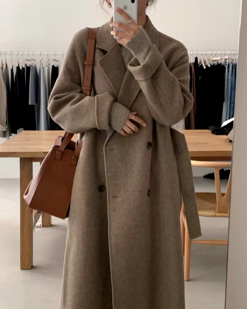 Übergrößer Mantel Lässig Breit