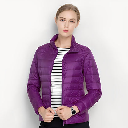 Elegante Damen Steppjacke Figurformend Warm