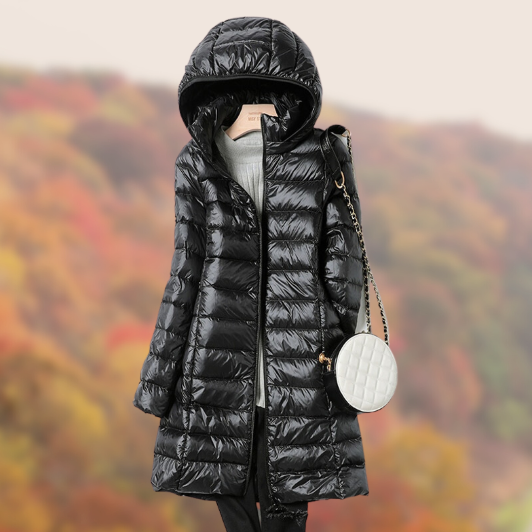 Damen Steppjacke Leicht Kapuzenstyle