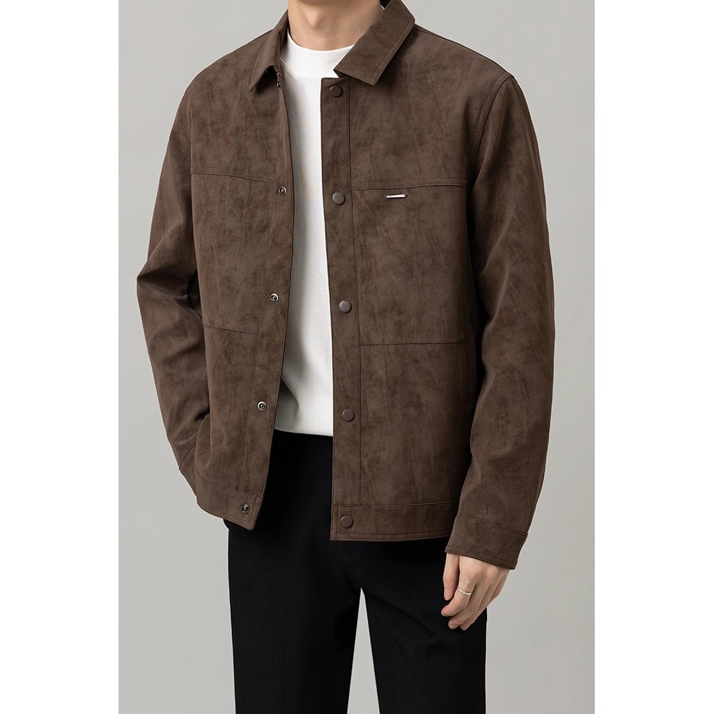 Herren Hemdenjacke Modern Button Down
