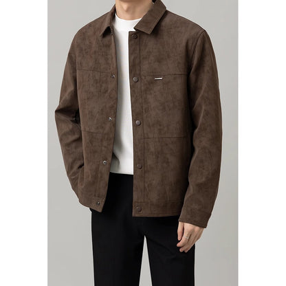 Herren Hemdenjacke Modern Button Down