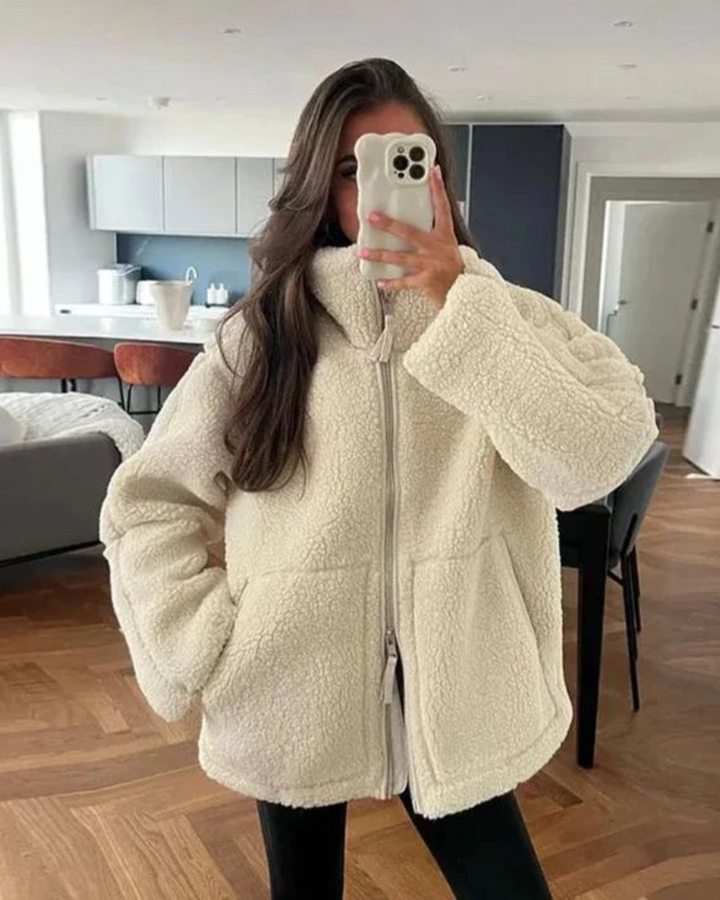 Teddyjacke Damen Warm Soft