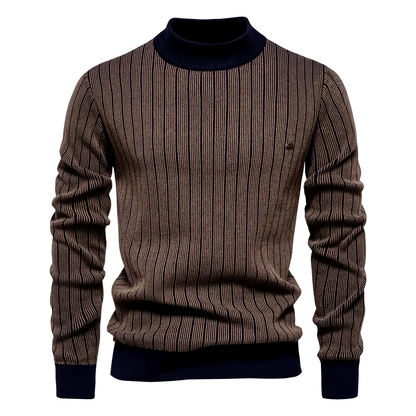 Stilvolle Streifenpullover für Damen Winter