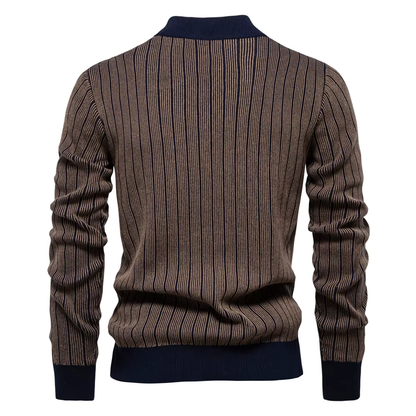 Stilvolle Streifenpullover für Damen Winter - IdealeKleiden