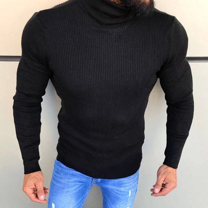 Herren Strickpullover Rollkragen Elegantes Design