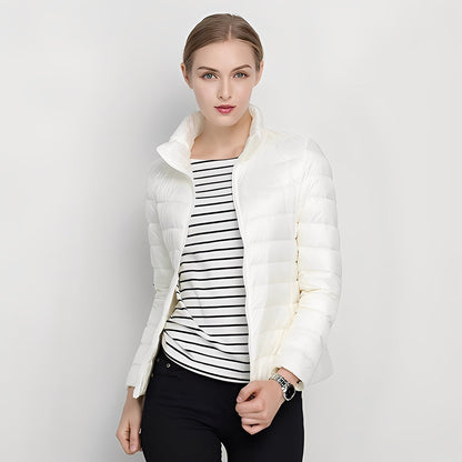 Elegante Damen Steppjacke Figurformend Warm