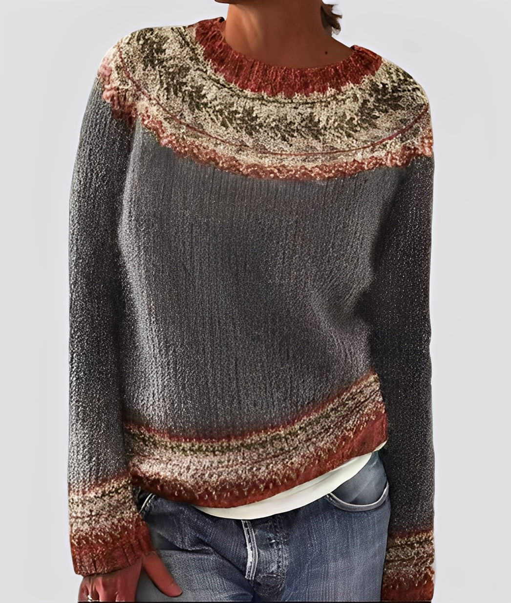 Damen Wollpullover Elegantes Design