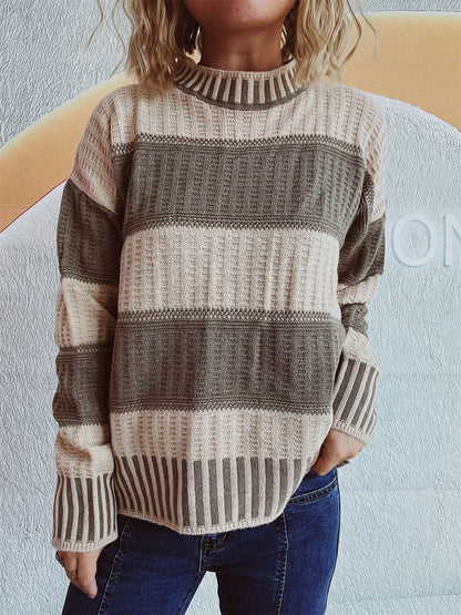 Damen Pullover Herbst Winter Bequem