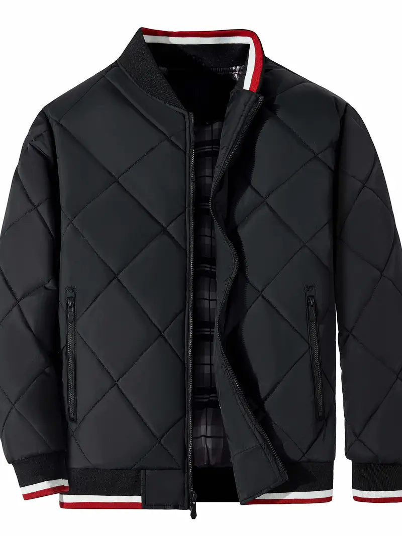 Herren Steppjacke Warm Reißverschluss
