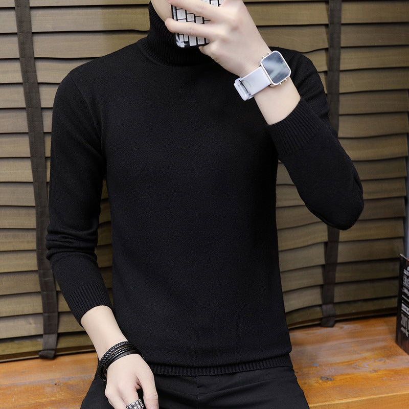Herren Pullover Hochgeschlossen Elegant Strick