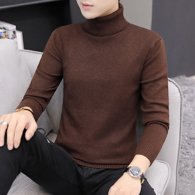 Herren Pullover Hochgeschlossen Elegant Strick