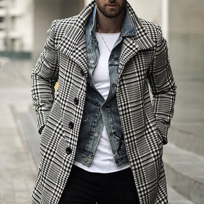 Herren Mantel Elegant Moderner Schnitt