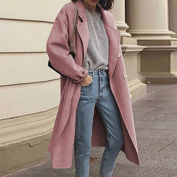 Eleganter Damenmantel Lang &amp; Vielseitig