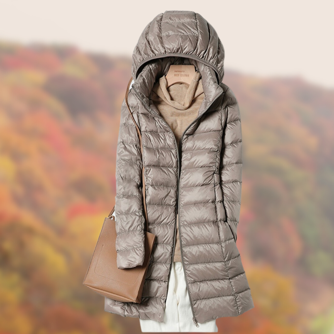 Damen Steppjacke Leicht Kapuzenstyle