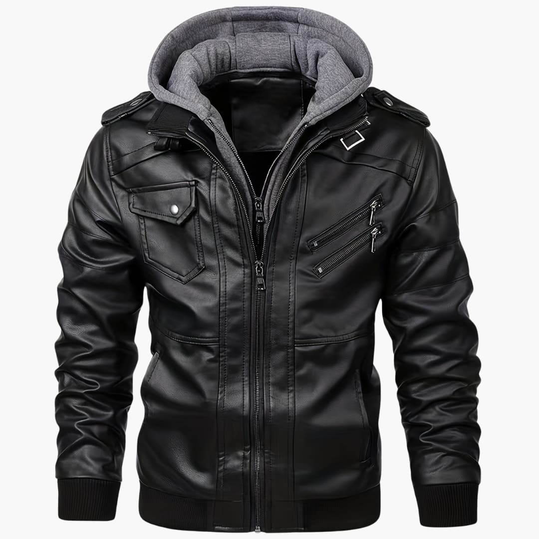 Herren Bomberjacke Modern Kapuze Design