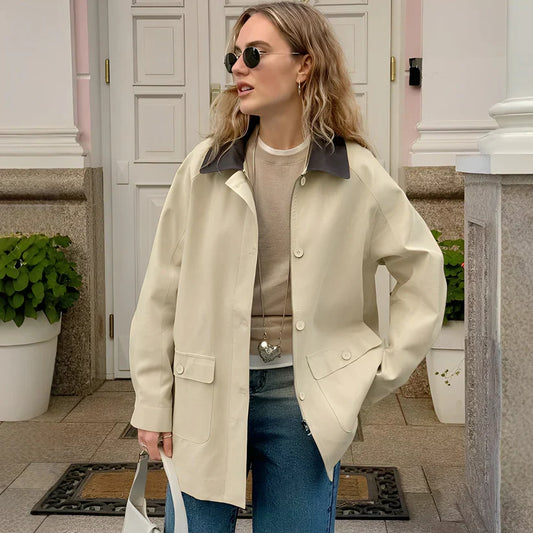Stylische Damen Polojacke Lässig Chic - IdealeKleiden