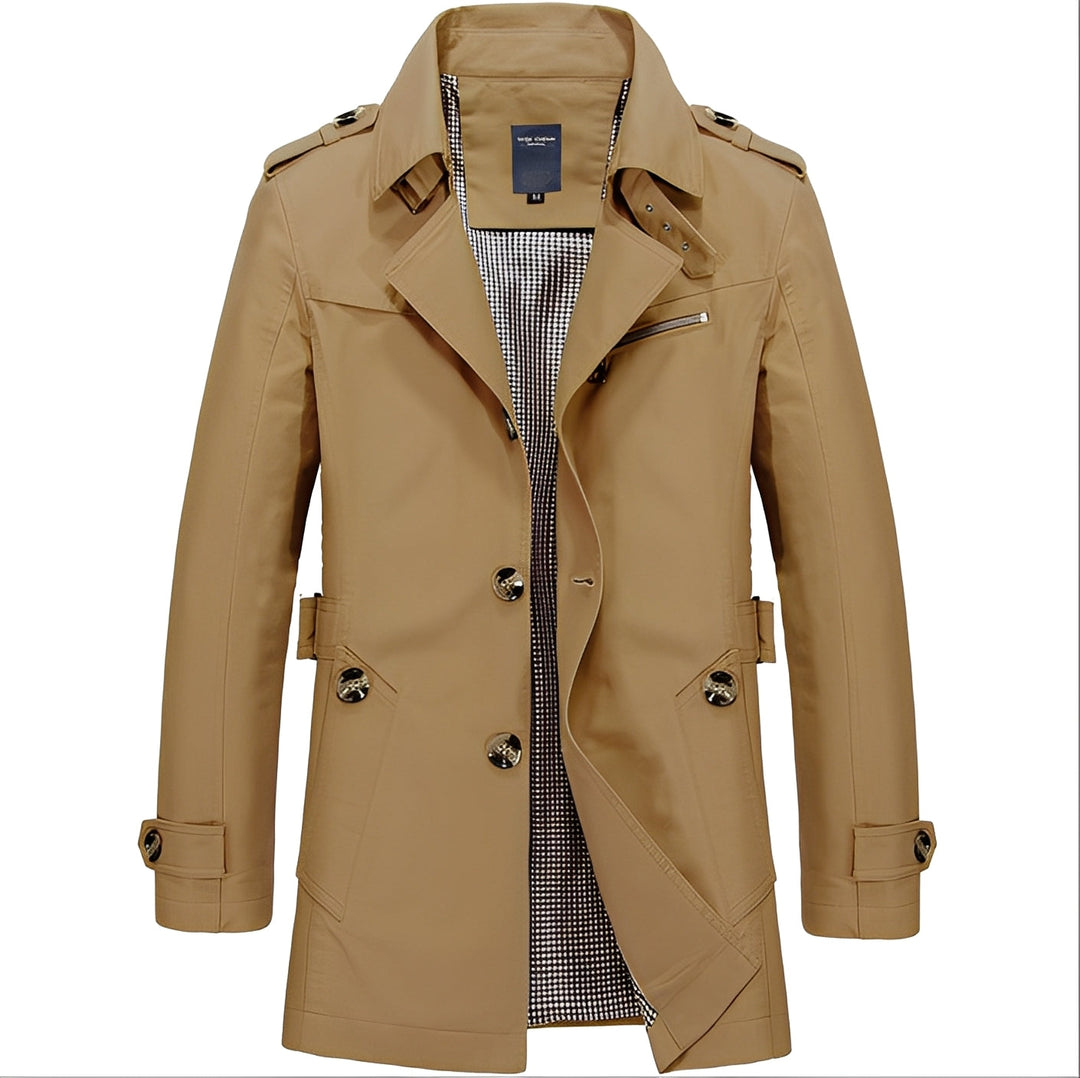 Praktische Herrenjacke Lässig Mittellang