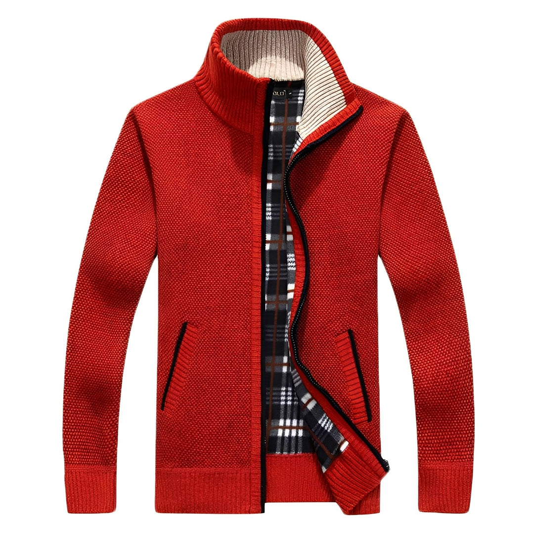 Stylischer Herren Cardigan Weich Fleece - IdealeKleiden