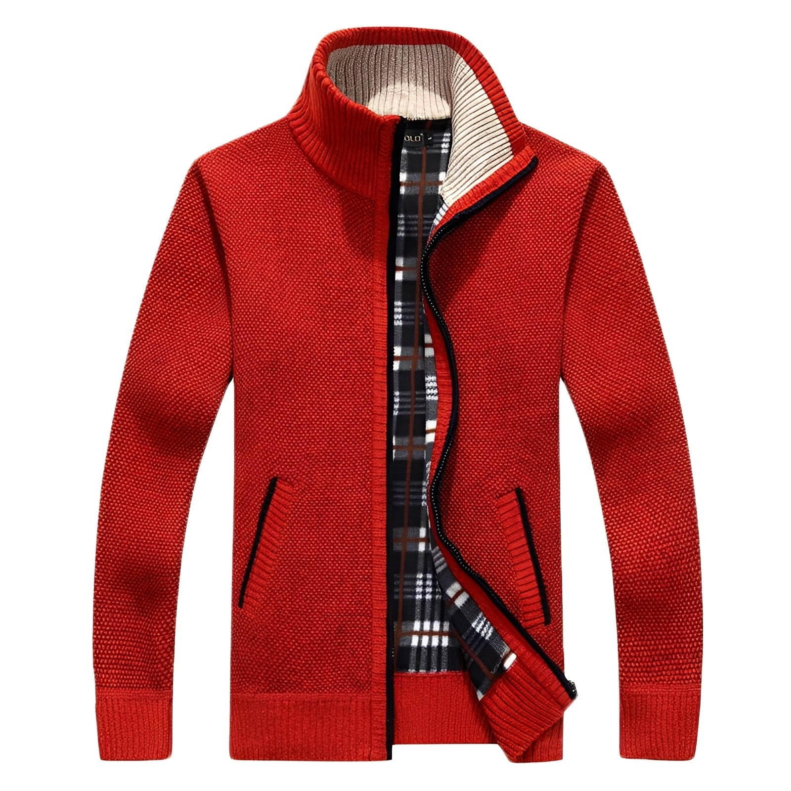 Stylischer Herren Cardigan Weich Fleece - IdealeKleiden