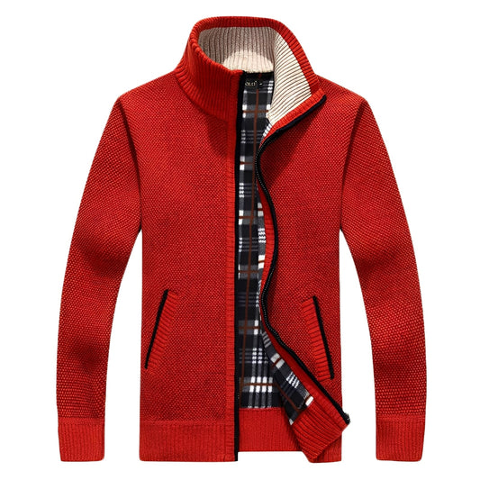Stylischer Herren Cardigan Weich Fleece - IdealeKleiden