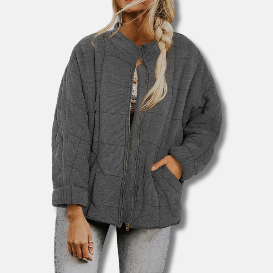 Leichtes Sommerkleid Lockere Passform Hocher Kragen - IdealeKleiden