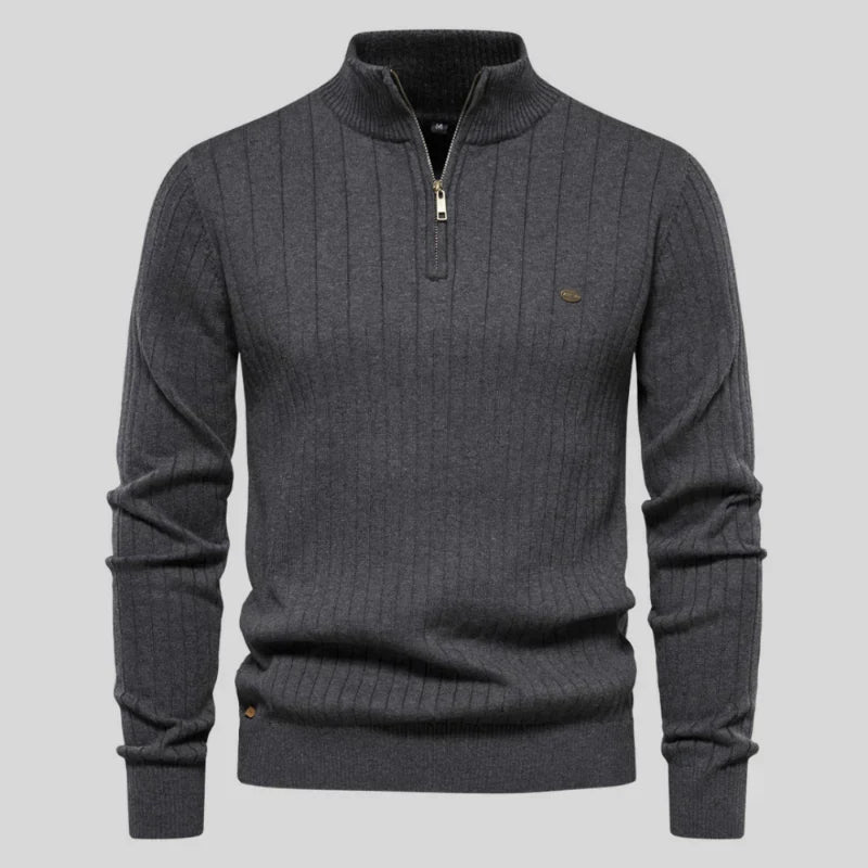 Herren Pullover Klassisch Halfzip