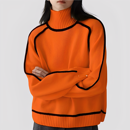 Eleganter Damen Rollkragenpullover Casual Style