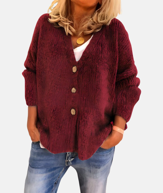 Herbst Cardigan Klassisch Elegantes Design - IdealeKleiden