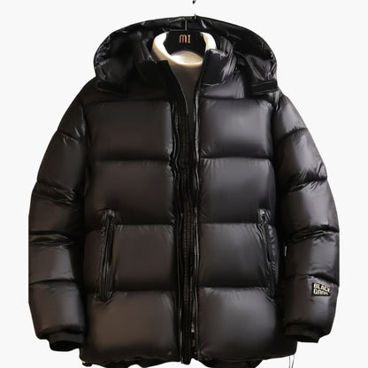 Herren Winterjacke Warm Dick Isoliert mit Kapuze
