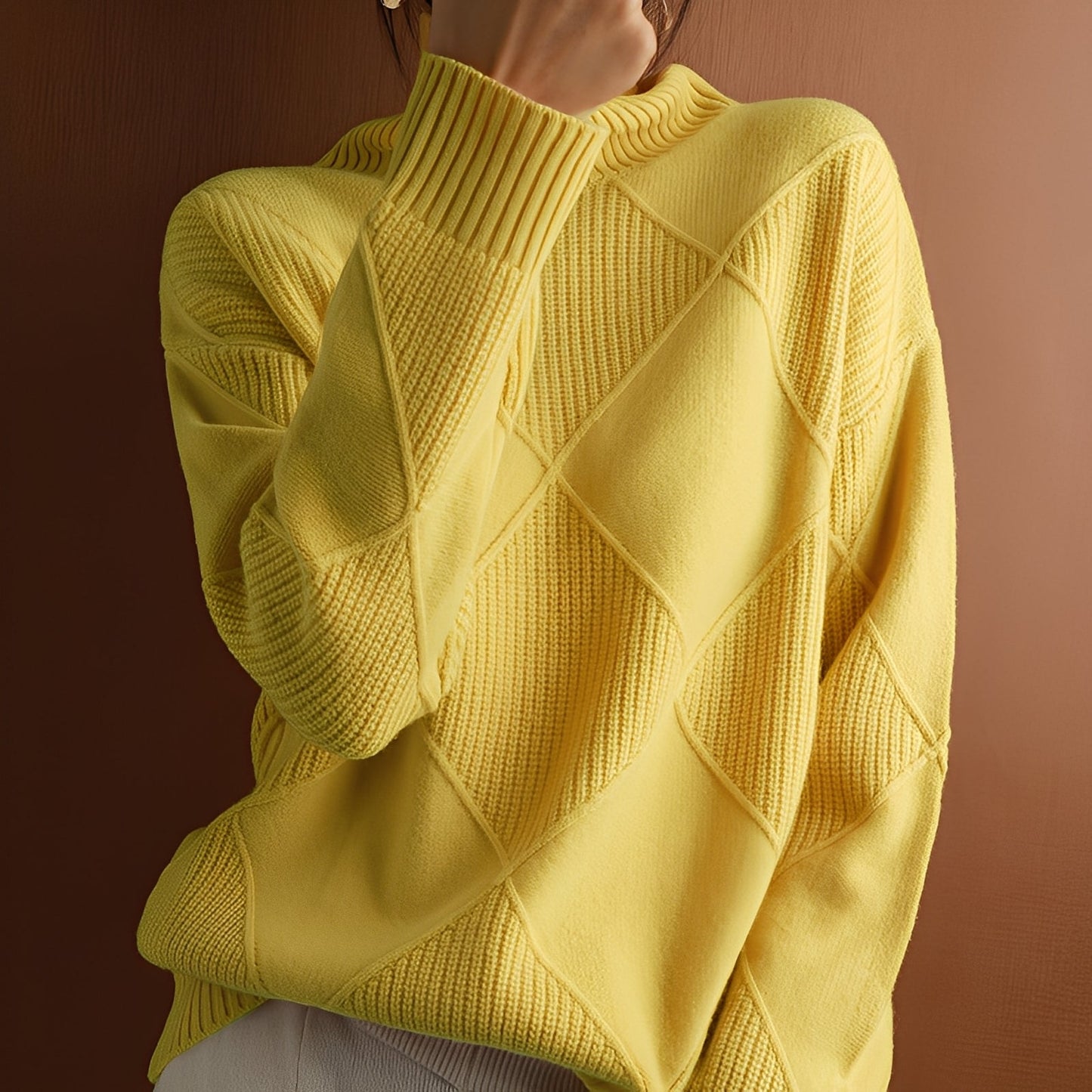 Weicher Damen Rollkragen Pullover Gemütlich