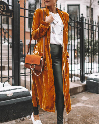 Elegante Damenjacke Langärmlig Einfarbig