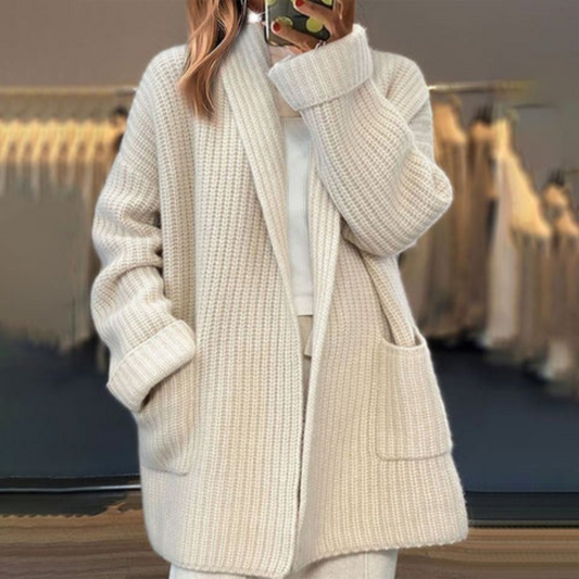 Herbst Strickjacke Damen Elegant - IdealeKleiden