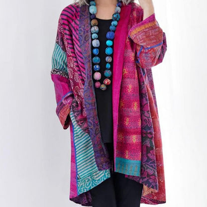 Boho Kimonojacke Leicht Patchwork Design