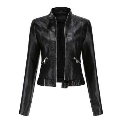 Lederjacke Damen Modern Chic - IdealeKleiden