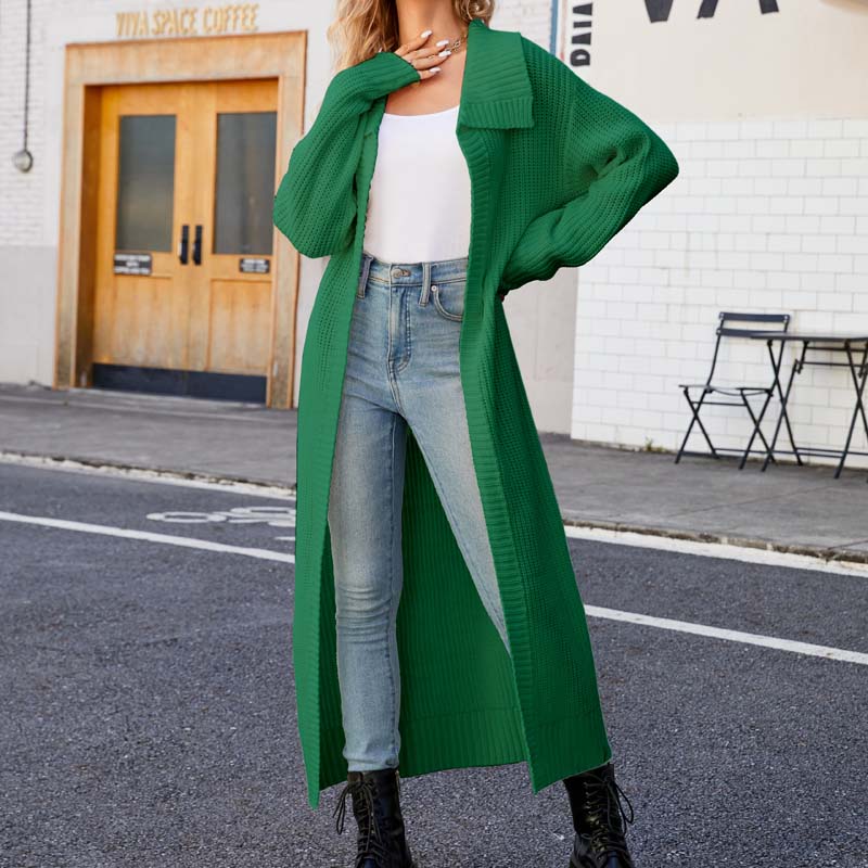 Elegante Strickjacke Lang Damen