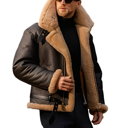 Elegante Lederjacke Herren Robust