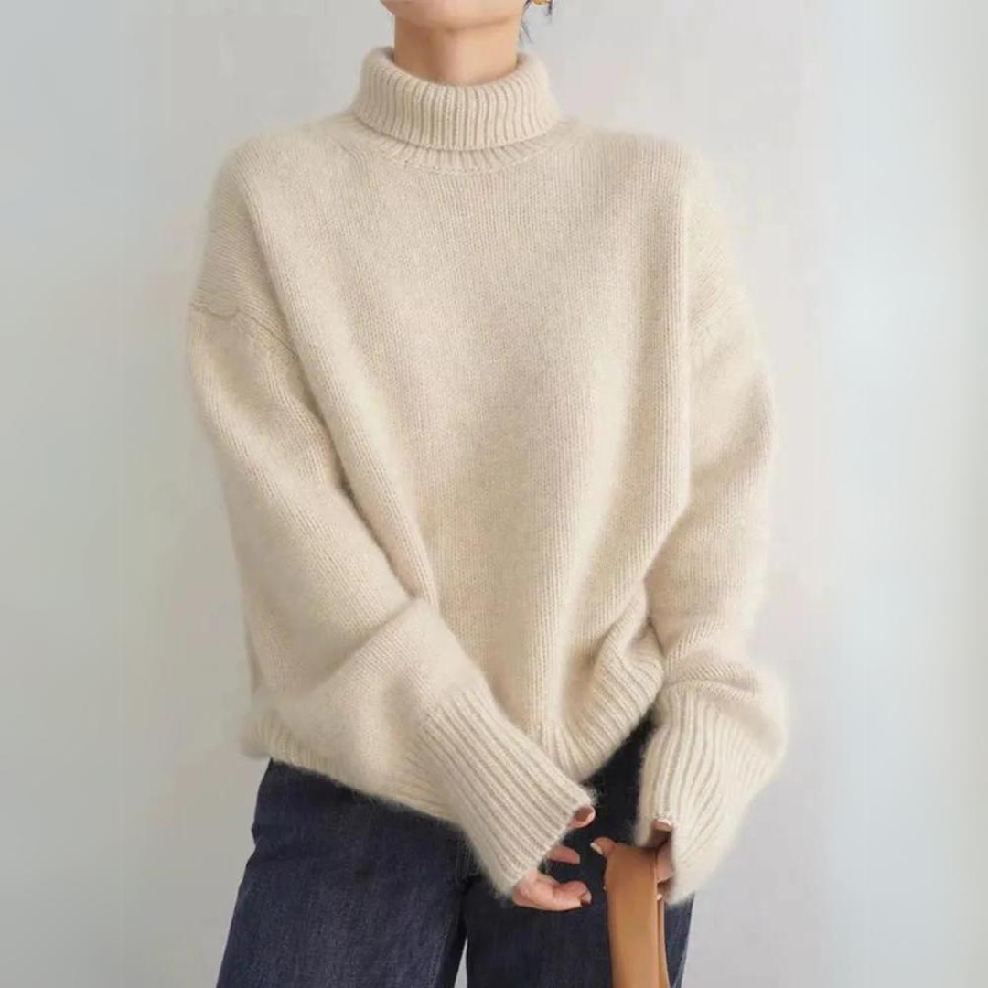 Weicher Rollkragenpullover Modern Style Damenschal