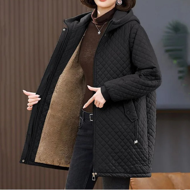 Warme Fleecejacke Herbst Winter Unifarben