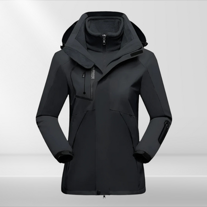 Praktische 3-in-1 Damenjacke Allwetter - IdealeKleiden