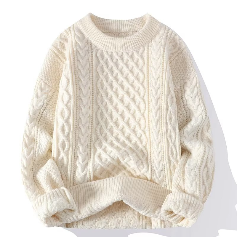 Weiche Strickpullover für Damen Langarm Rundhals Bequem - IdealeKleiden