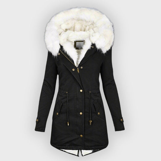Wintermantel Langarm Warm Elegant Damen - IdealeKleiden
