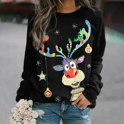 Weihnachtspullover Weich Strick Unisex Winter