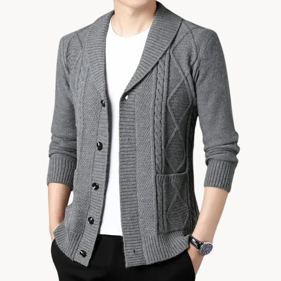 Damen Cardigan Elegant Rippenmuster - IdealeKleiden