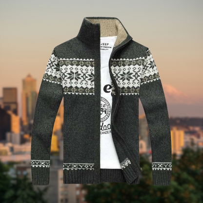 Klassisches Sweatshirt mit Stehkragen