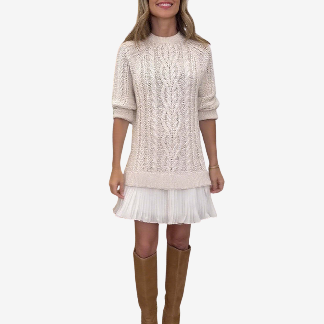 Weiches Strickkleid Damen Elegant - IdealeKleiden